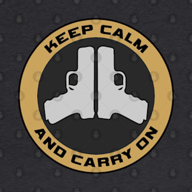 Keep Calm And Carry On by  The best hard hat stickers 